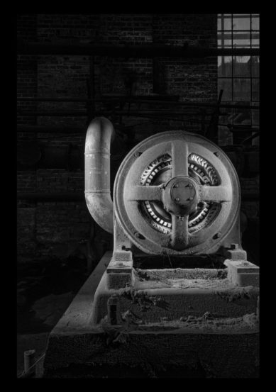 Machinery at Sloss Furnace Birmingham Alabama with lightpainting