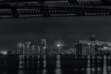Mills across the harbor in Duluth Minnesota