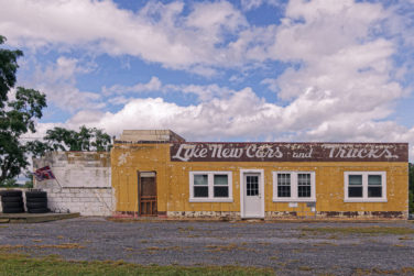 Abandoned car dealer in Greenville Virginia