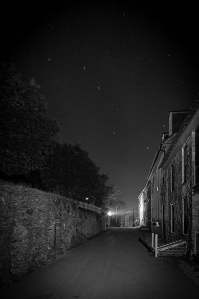 Big dipper over alley in Harpers Ferry West Virginia