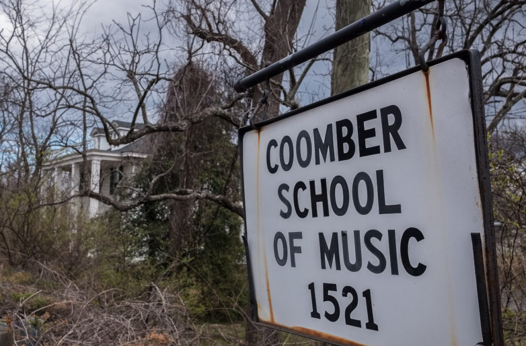 Sign for Coomber school of music Herndon Virginia